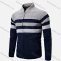 Wholesale Men's Casual Long Sleeve Full Zip Colorblock Chunky Knit Jackets preview