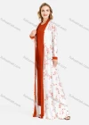 Wholesale Women's Open Front Star Print Maxi Cardigan - Liuhuamall