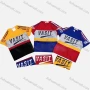 Wholesale Boys Casual Short Sleeve Colorblock Striped Letter Graphic Uniform T-shirts preview