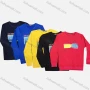 Wholesale Men's Casual Graphic Round Neck Pullover Long Sleeve T-shirt 18# preview