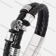 Wholesale Genuine Leather Stainless Steel Magnetic Buckle Bracelet SP0375# 1# Clothing Wholesale Market Liuhua