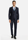 Wholesale Men's Button Blazer&Vest&Suit Pants 3-Piece Plants Print Slim Fit Suit Sets - Liuhuamall