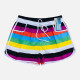Women's Vacation Stiching Color Pockets Drawstring Beach Shorts 2# Clothing Wholesale Market -LIUHUA