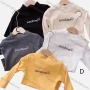 Wholesale Boys' Casual Mock Neck Long Sleeve Letter Print Tops preview