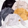 Wholesale Boys' Casual Mock Neck Long Sleeve Letter Print Tops preview