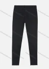 Wholesale Women's Plain Slim Fit Button Closure Patch Pocket Slim Fit Denim Jean - Liuhuamall