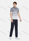 Wholesale Men's Casual 100% Cotton Striped Colorblock Short Sleeve Polo Shirts 22008# - Liuhuamall