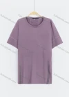Wholesale Men's Casual Plain Reflective Stripes Round Neck Short Sleeve Tee - Liuhuamall