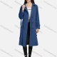 Wholesale Women's Lapel Straps Double Breasted Belted Pockets Plain Mid Length Trench Coat 43# Clothing Wholesale Market Liuhua