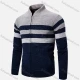 Wholesale Men's Casual Long Sleeve Full Zip Colorblock Chunky Knit Jackets Gray Clothing Wholesale Market Liuhua