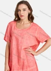 Wholesale Woman's Casual Round Neck Short Sleeve Plain Midi Tee Dress - Liuhuamall