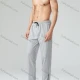 Wholesale Men's Athletic Plain Workout Elastic Waist Drawstring Patch Pocket Pants 62301# Light Gray Guangzhou Clothing Wholesale Market & Suppliers -LIUHUAMALL