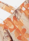 Wholesale Women's Casual Cold Shoulder Floral Print Button Decor Short Dress 7746# - Liuhuamall
