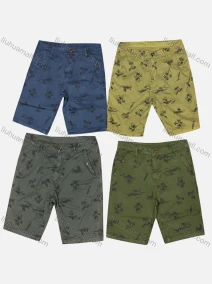 Wholesale Men's Casual Tropical Print Pockets Shorts, LIUHUA CLOTHING WHOLESALE