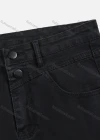 Wholesale Women's Plain Slim Fit Button Closure Patch Pocket Slim Fit Denim Jean - Liuhuamall