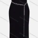 Wholesale Rhinestones Decor Metal Waist Chain QDLF2302# Silver Clothing Wholesale Market Liuhua