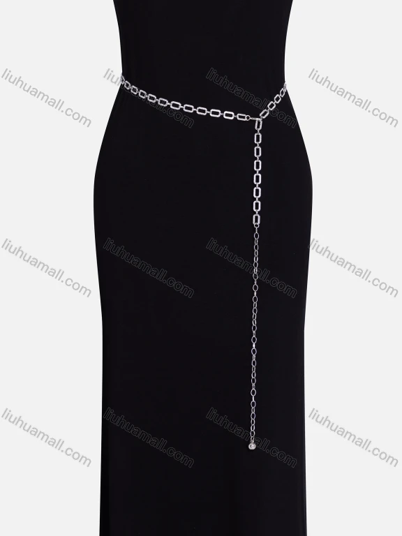 Wholesale Rhinestones Decor Metal Waist Chain QDLF2302#