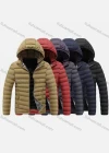 Wholesale Men's Casual Hooded Long Sleeve Zipper Plain Puffer Jacket - Liuhuamall