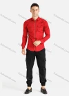 Wholesale Men's Dual Flap Pockets Zipper Long Sleeve Overshirt Jacket - Liuhuamall