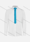 Wholesale Men's Business Plain Long Sleeve Shirt Woth Tie - Liuhuamall