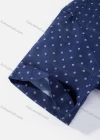 Wholesale Men's Business Collared Short Sleeve Button Down Polka Dot Print Shirts - Liuhuamall