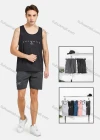 Wholesale Men's Athletic Letter Print Running Tank Tops - Liuhuamall