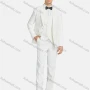 Wholesale Men's Formal Lapel Plain Double Breasted Blazer & Waistcoat & Suit Pants 3-Piece Set B9606-2# preview