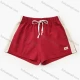 Wholesale Kids Cute Casual Drawstring Label Sewing Patch Pocket Striped Shorts MB20BKZ365# Red Clothing Wholesale Market Liuhua