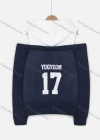 Wholesale Women's Letter Print & Pattern Cold Shoulder Long Sleeve Drawstring Hoodie - Liuhuamall