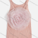 Wholesale Women's Casual Rib Knit 3D-Floral Tank Top 2430# Pink Wholesale Clothing Market & Suppliers -LIUHUAMALL