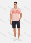 Wholesale Men's Casual Short Sleeve Embroidery Letter Label Colorblock Polo Shirts - Liuhuamall