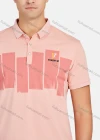 Wholesale Men's Casual Short Sleeve Embroidery Letter Label Colorblock Polo Shirts - Liuhuamall