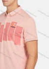 Wholesale Men's Casual Short Sleeve Embroidery Letter Label Colorblock Polo Shirts - Liuhuamall