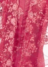 Wholesale Women's Elegant Butterfly Sleeve V Neck Pearl Lace Appliques Evening Dress - Liuhuamall