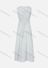Wholesale Women's Casual Sleeveless Wrap V Neck Floral Print Maxi Tank Dress With Tie Belt - Liuhuamall