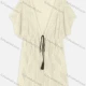 Wholesale Women's Vacation Mesh See Through Drawstring Plain Cover Up Cardigan 866182# Beige Clothing Wholesale Market Liuhua