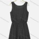 Wholesale Women's Vacation Sleeveless Mesh Crochet Zip Back Elastic Waist Romper 872518# Black Clothing Wholesale Market Liuhua