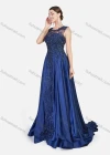 Wholesale Women's Glamorous Embroidery Floral Rhinestone Sleeveless Guipure Lace Floor Length Evening Dress - Liuhuamall