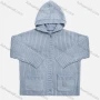 Wholesale Kids Wool Long Sleeve Snowflake Embroidery Hooded Rib-Knit Patch Pockets Plain Button Down Sweater Cardigan preview