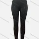Wholesale Women's Casual High Waist Side Pockets Rhinestone Stretchy Ankle Length Leggings Black Clothing Wholesale Market Liuhua