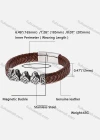 Wholesale Genuine Leather Stainless Steel Magnetic Buckle Bracelet SP0171# - Liuhuamall