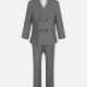 Kid's Formal Plain Lapel Double Breasted Pockets Blazer & Vest & Pant 3 Pieces Suit Set 32013-65# 61# Clothing Wholesale Market -LIUHUA