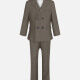 Kid's Formal Plain Lapel Double Breasted Pockets Blazer & Vest & Pant 3 Pieces Suit Set 32013-65# 63# Clothing Wholesale Market -LIUHUA