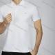 Wholesale Men's Casual Checkerboard Short Sleeve Split Side Polo Shirt LF004# White Clothing Wholesale Market Liuhua