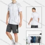 Wholesale Men's Sporty Crew Neck Short Sleeve Striped T-Shirt preview