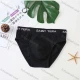 Wholesale Men's Comfy Plain Letter Print Cotton Brief Underwear （Pack of 12） Black Wholesale Clothing Market & Suppliers -LIUHUAMALL