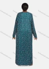 Wholesale Women's Vintage Long Sleeve Drop Shoulder Allover Print Lace Trim Pleated Button Front Maxi Nightgown 1478-237910# - Liuhuamall