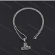 Wholesale Fashion Stainless Steel Adjustable Pendant Necklace SP0430# Silver Clothing Wholesale Market Liuhua