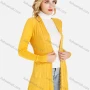 Wholesale Women's Casual Plain Dual Pocket Ruffle Hem Rib-Knit Long Sleeve Cardigan preview