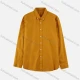 Wholesale Men's Plain 100% Cotton Patch Pocket Casual Shirt Ginger Guangzhou Clothing Wholesale Market & Suppliers -LIUHUAMALL